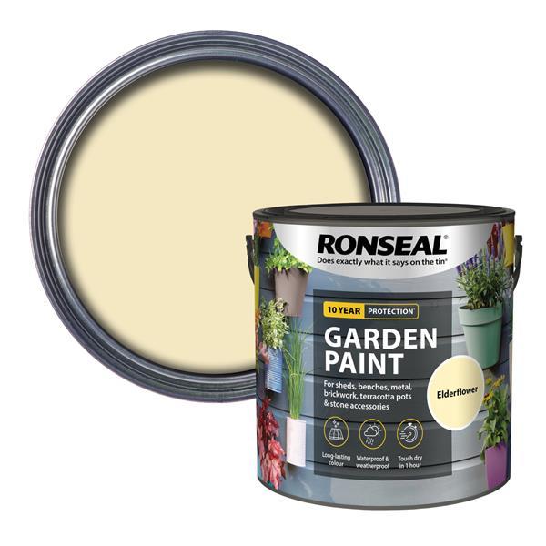 Ronseal Garden Paint 2.5 Litre - Elderflower