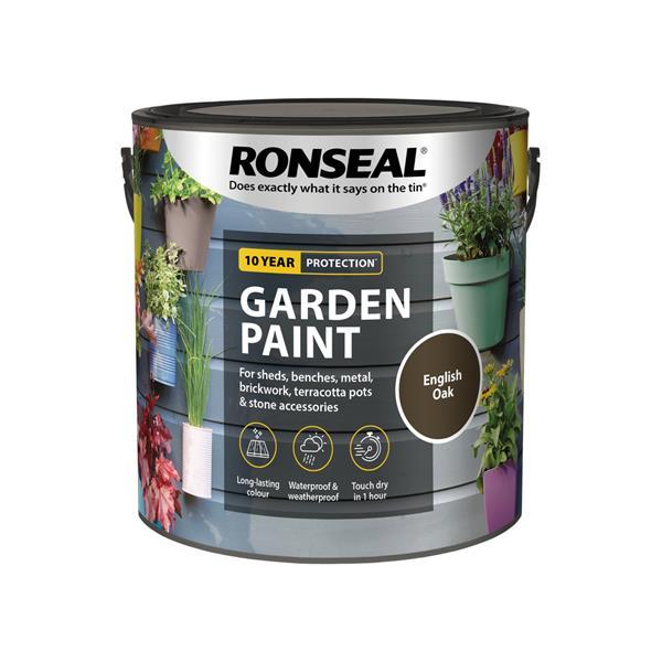 Ronseal Garden Paint 2.5 Litre - English Oak