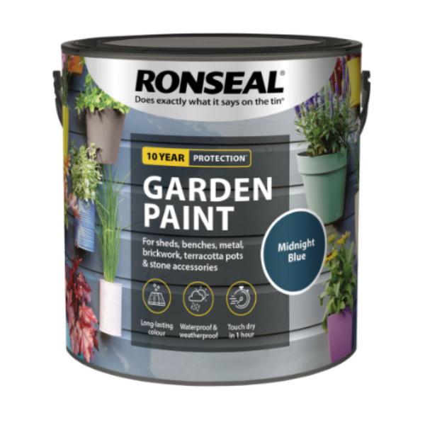Ronseal Garden Paint 2.5 Litre - Midnight Blue
