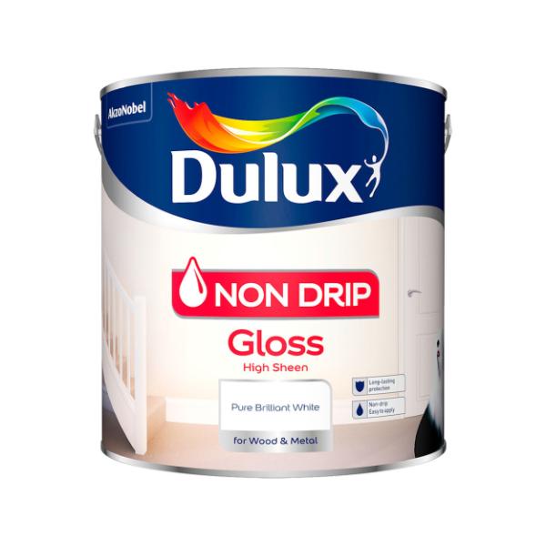 Dulux Non Drip Gloss Brilliant White 2.5L