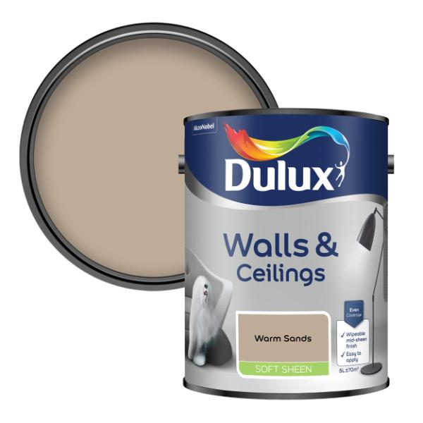 Dulux Walls & Ceilings Soft Sheen Warm Sands 5L - Warm Sands