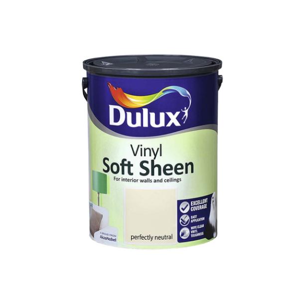 Dulux Vinyl Soft Sheen Paint 5L - Perfectly Neutral