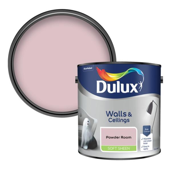 Dulux Walls & Ceilings Soft Sheen Powder Room 2.5L - Powder Room