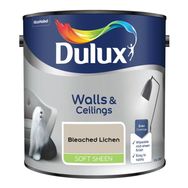Dulux Walls & Ceilings Soft Sheen Bleached Lichen 2.5L - Bleached Lichen