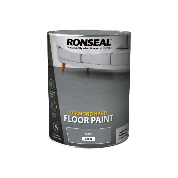 Ronseal Diamond Hard Floor Paint Slate 5L