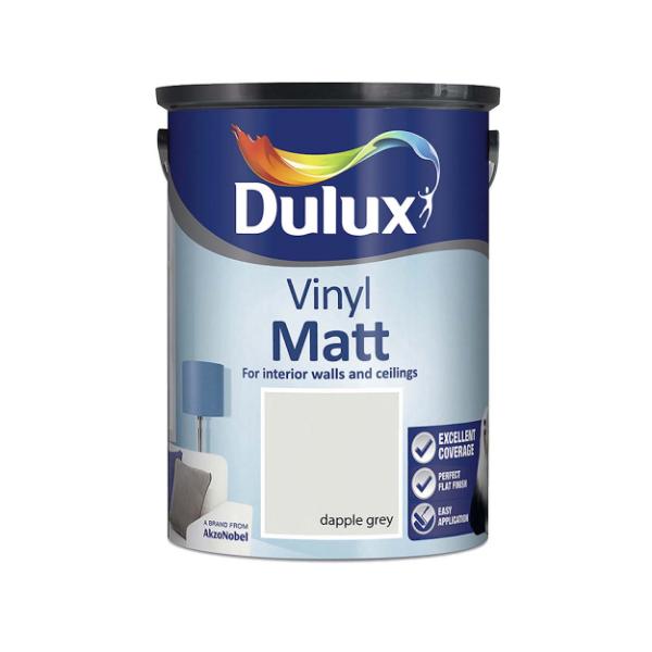 Dulux Vinyl Matt Paint 5L - Dapple Grey