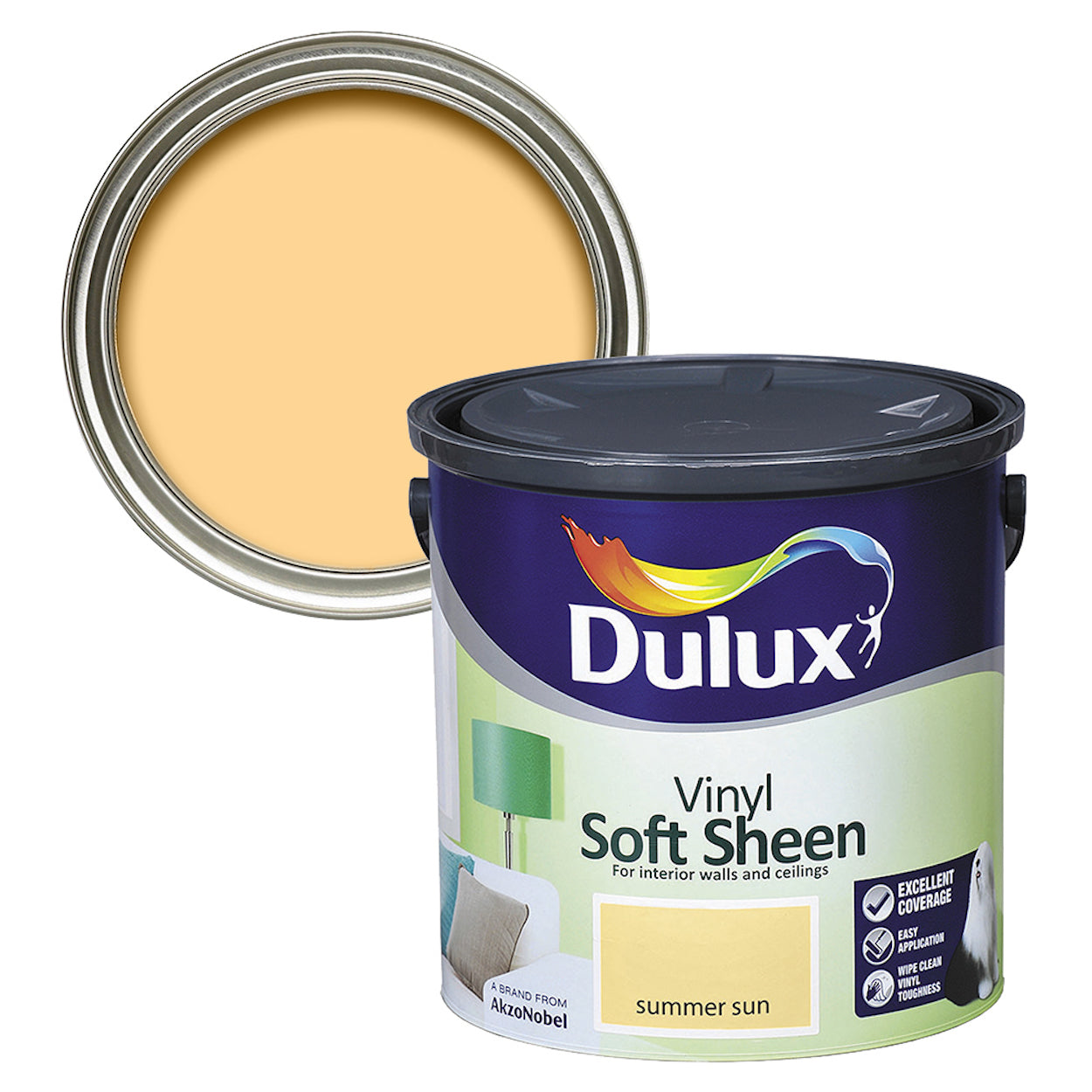 Dulux Soft sheen Summer Sun 2.5L
