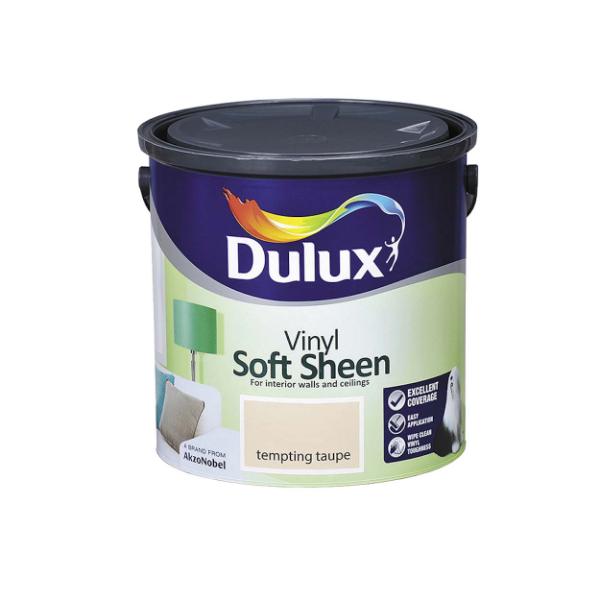 Dulux Vinyl Soft Sheen Paint 2.5L - Tempting Taupe