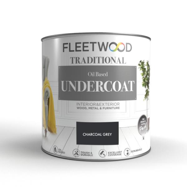 Fleetwood Undercoat Charcoal Grey 750ml