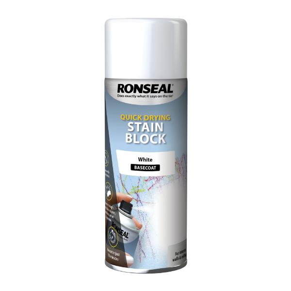 Ronseal Stain Block Spray White 400ml