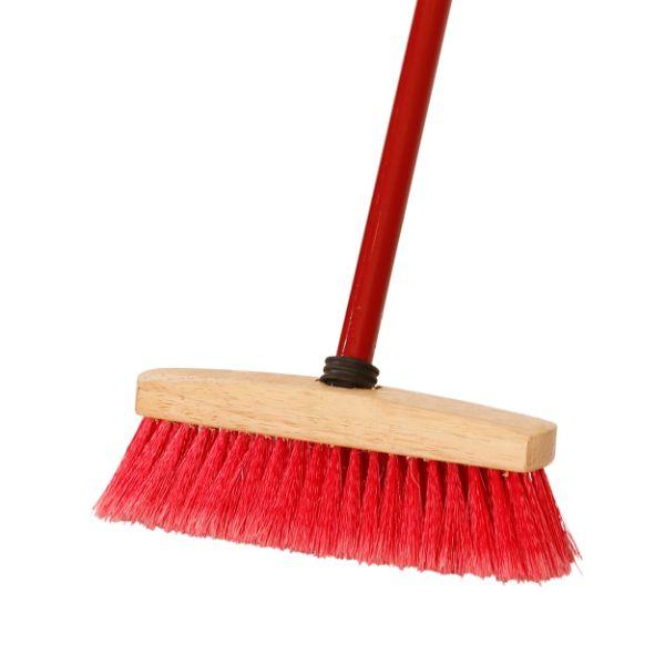 Dosco Junior Soft Broom & Mtl Handle Red