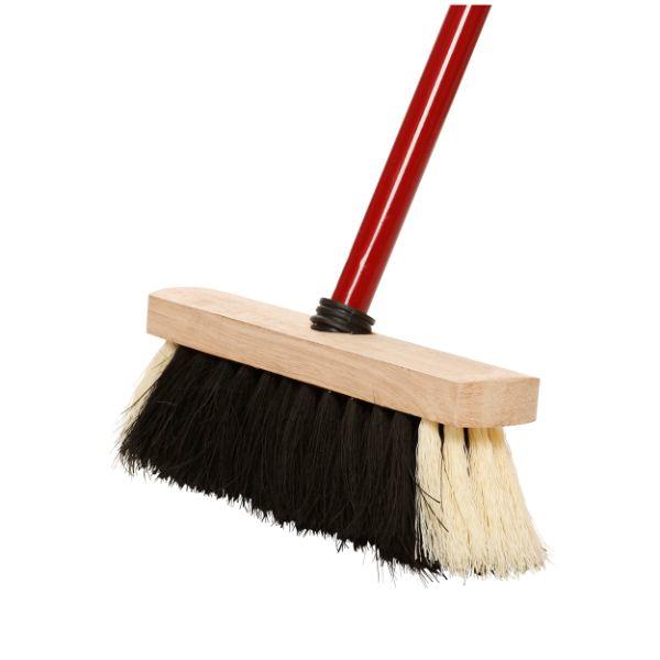 Dosco B&W Broom Varn & Mtl Handle Red