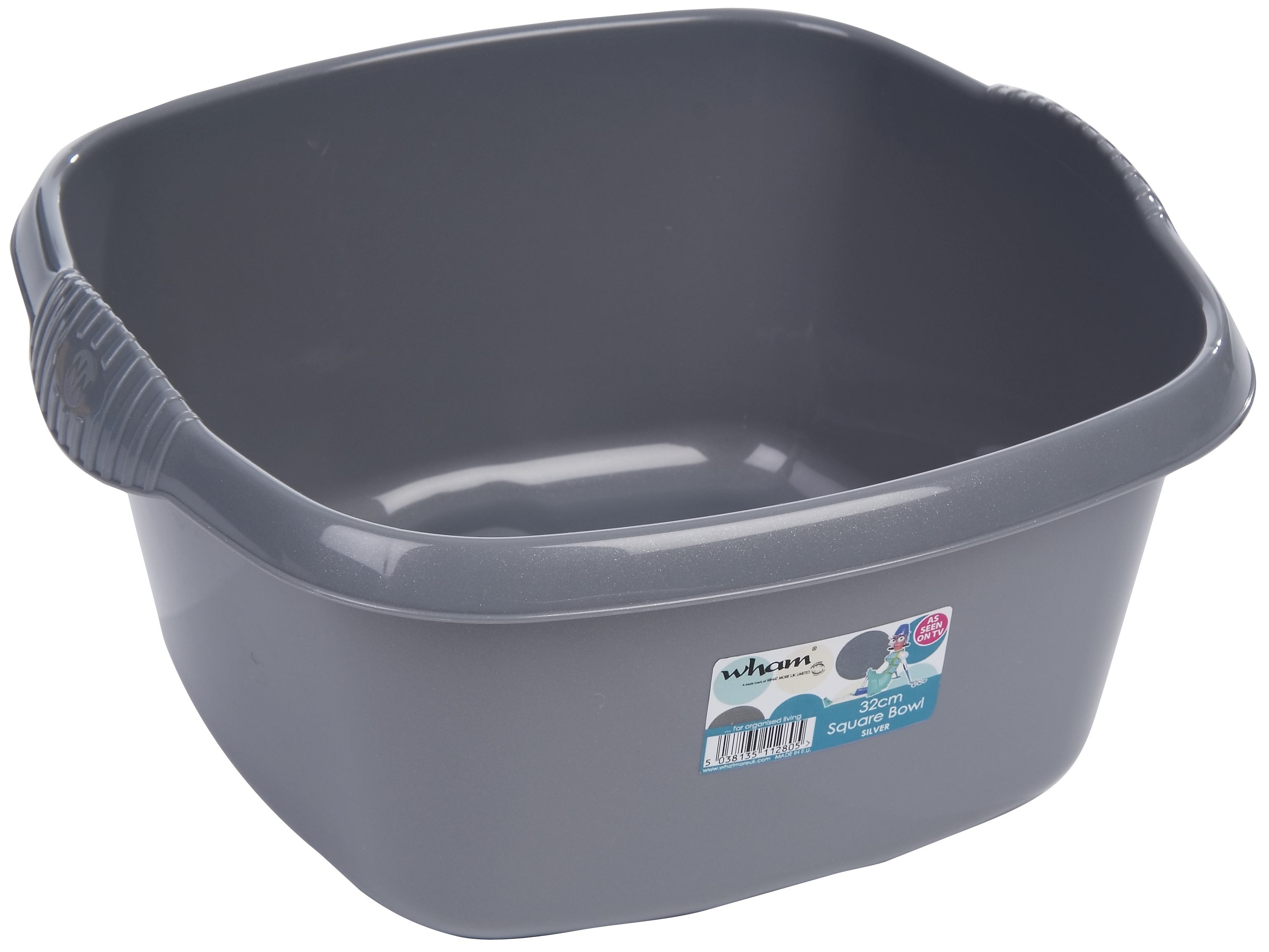 Wham Square Bowl 32cm Silver