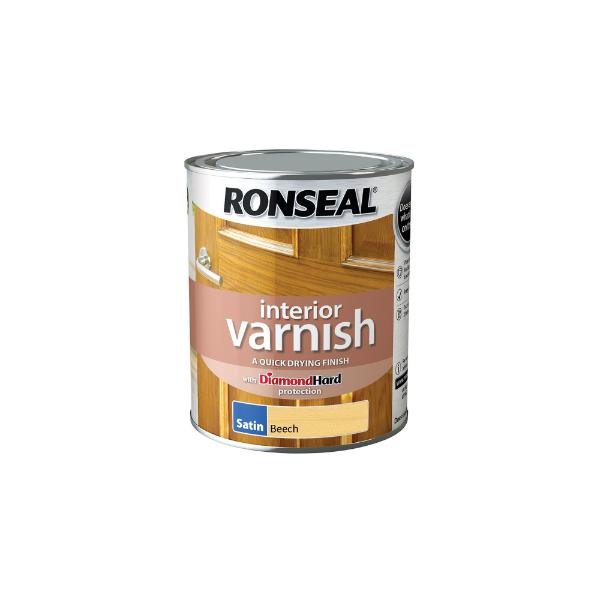 Ronseal Interior Varnish Satin Beech 750ml