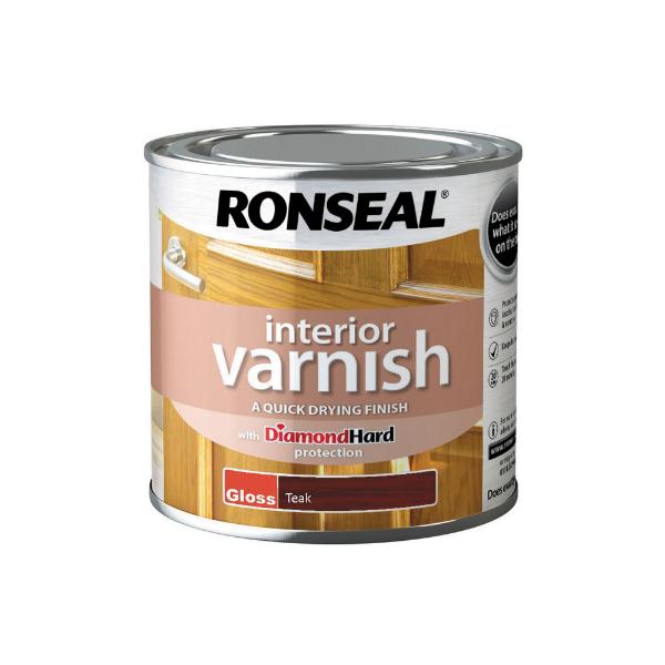 Ronseal Interior Varnish Gloss Teak 250ml