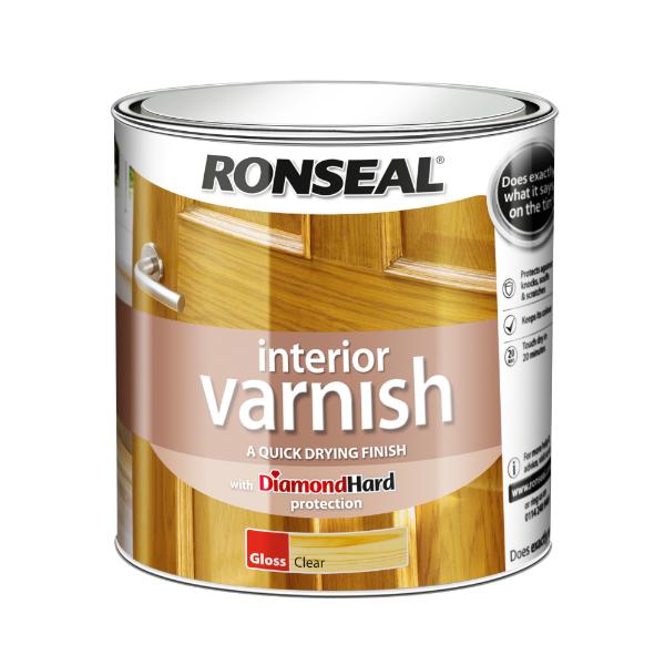 Ronseal Interior Varnish Gloss Clear 2.5L