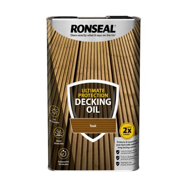 Ronseal Ultimate Decking Oil Teak 5Lt