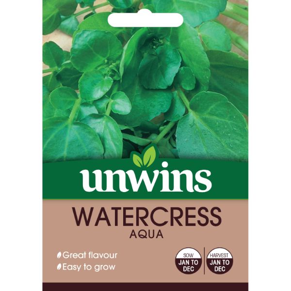 Unwins Seed Packet Watercress Aqua