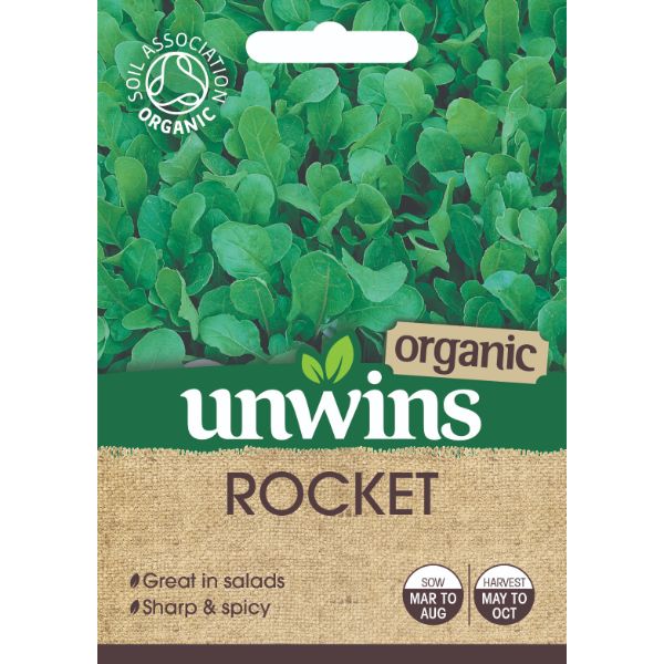Unwins Seed Packet Herb Rocket Organic