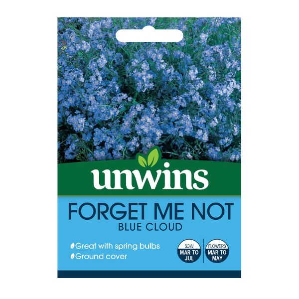 Unwins Seed Packet Forget Me Not Blue Cloud