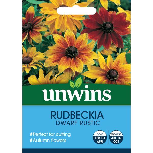 Unwins Seed Packet Rudbeckia Dwarf Rustic