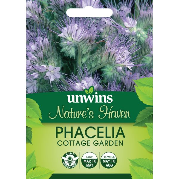 Unwins Seed Packet Natures Haven Phacelia Cottage Garden