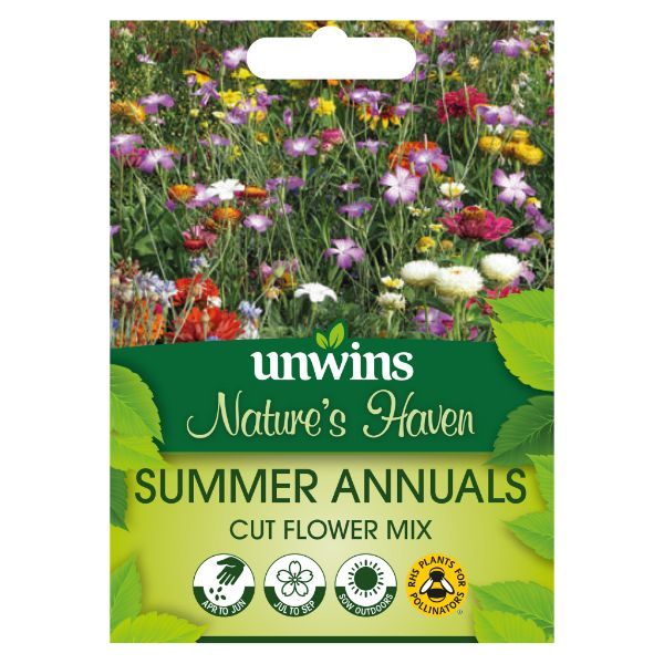 Unwins Seed Packet Natures Haven Summer Annuals Cut Flower Mix