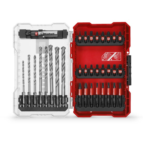 Einhell M-CASE 33pc Impact Bit & QR Masonry Drill Set