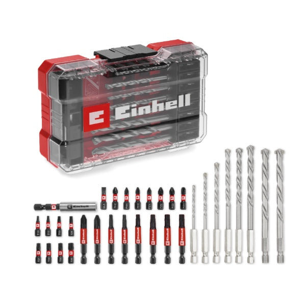 Einhell M-CASE 33pc Impact Bit & QR Masonry Drill Set