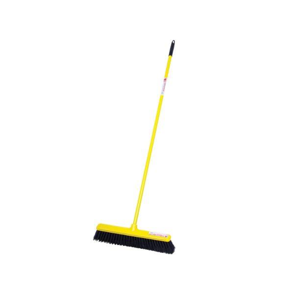 Gorilla 50Cm Wide Solid Broom With Scraper Yellow