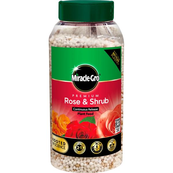 Miracle-Gro Rose &amp; Shrub Concentrate Release Plant Food Shaker Jar 900g