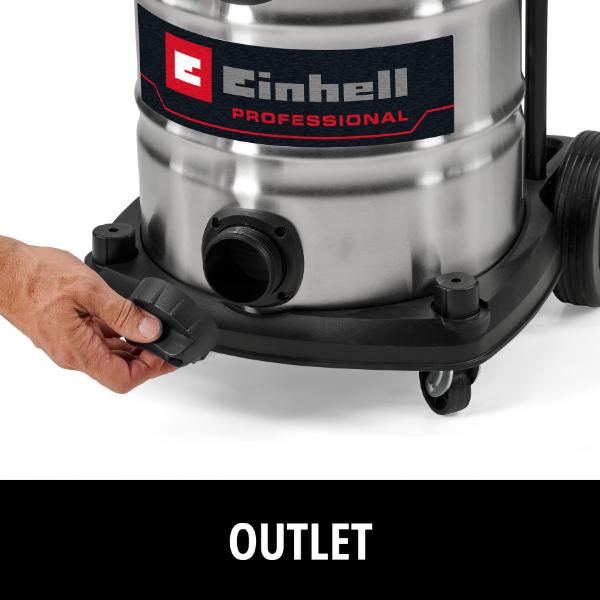 Einhell Professional PXC 36v TP-VC 36/30 S Auto Cordl. Wet/Dry Vacuum Cleaner - Body Only
