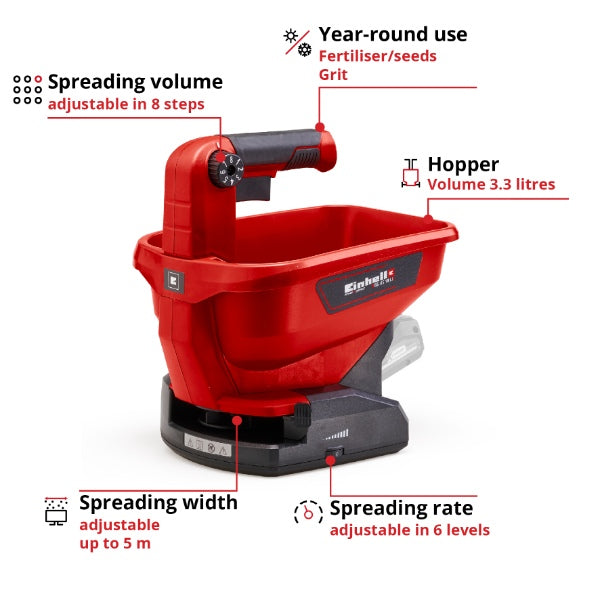 Einhell PXC 18v GE-US 18 Li Universal Spreader 3.3L - Body Only