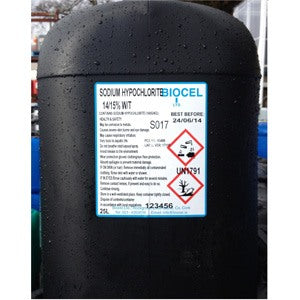 Sodium Hypo.Water Treatment 14.15% 25L