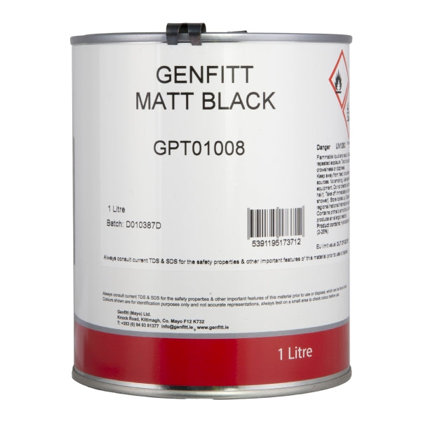 Paint Genfitt Matt Black 1L