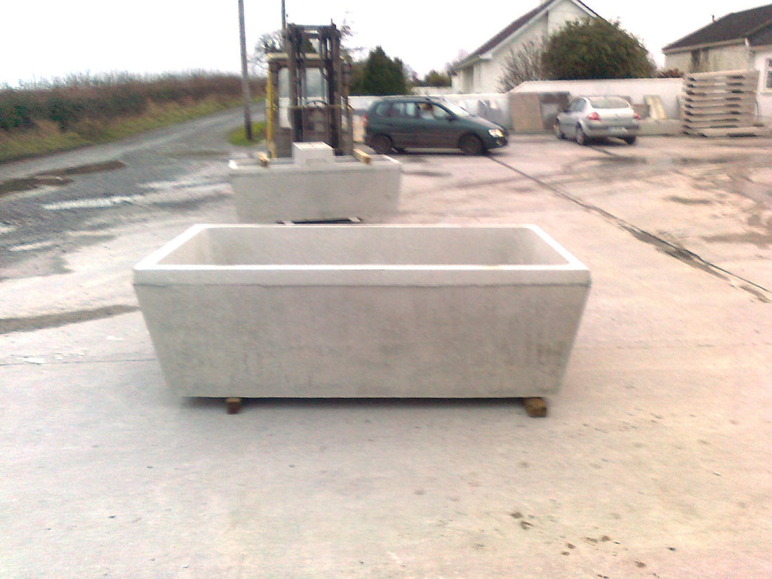 Concrete Water Trough Including Valve 300 Gallon