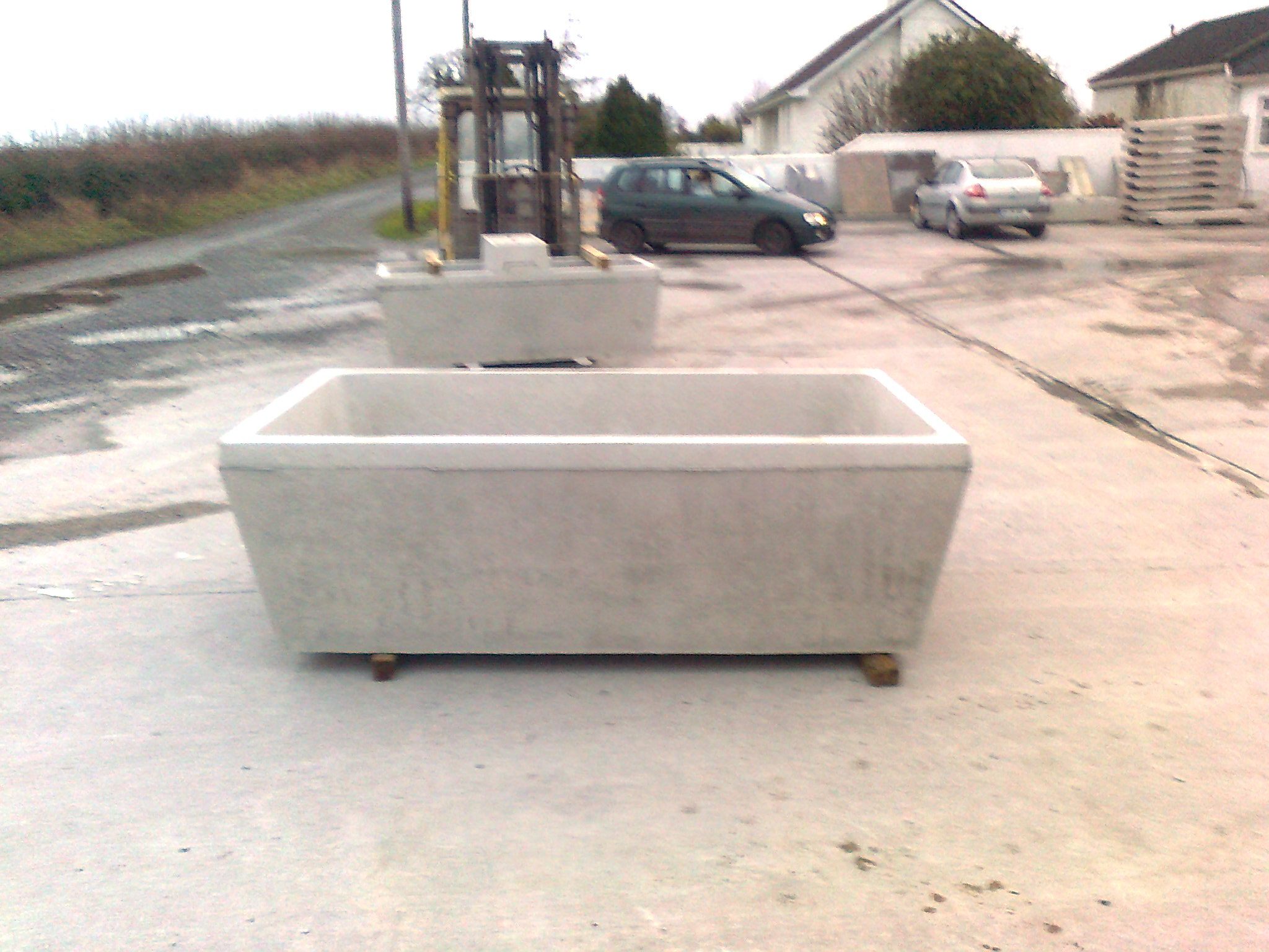 Concrete Water Trough Including Valve 300 Gallon