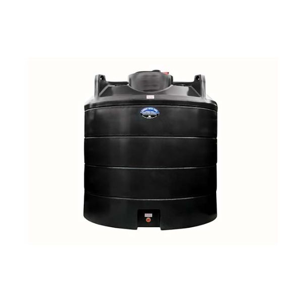 Carbery 6000Ltr Vertical Black Water Tank With 2&quot; Outlet