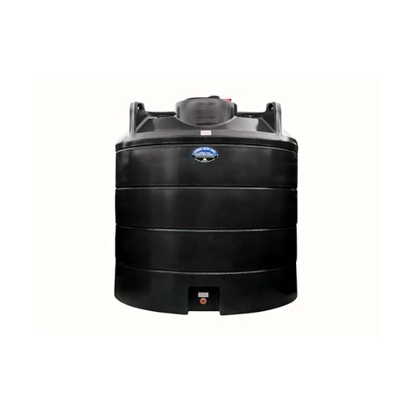 Carbery 6000Ltr Vertical Black Water Tank With 2" Outlet
