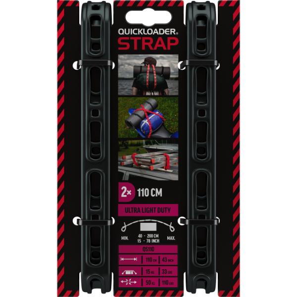 Quickstrap 110Cm Black Twin 50Kg