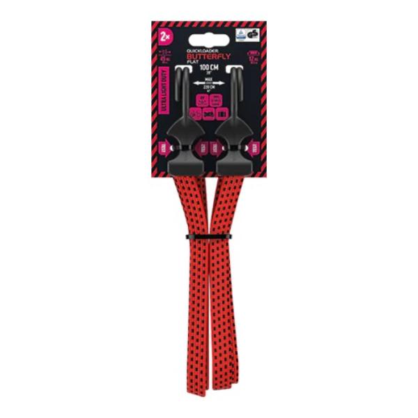 Butterfly Bungee Flat 100Cm 8mm (2 Pack) 45Kg
