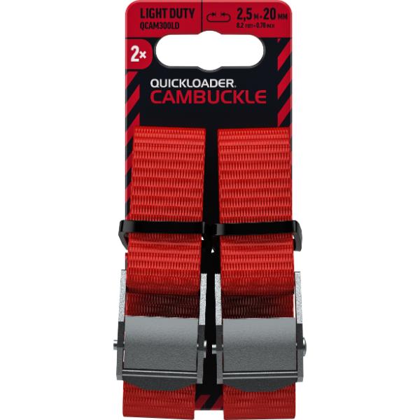 Ql Cambuckle 2,5Mx20mm 300Kg (2 Pack)
