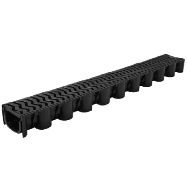 Stormdrain A15 Polypropylene Channel with Polypropylene Grating 55mm