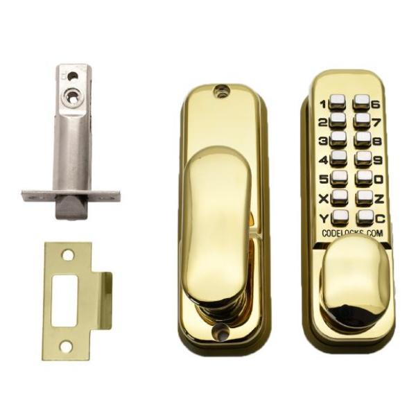 Carlisle Brass Codelock Cl155Sg Brass. Function / Mortice Latch With Dual Backplate