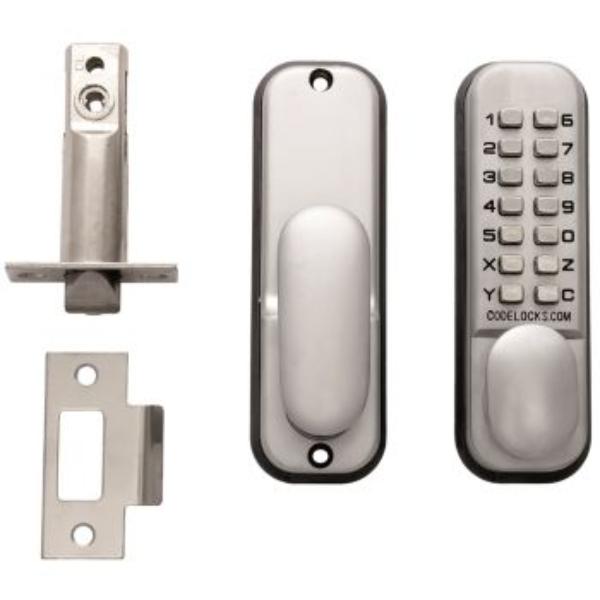 Carlisle Brass Codelock Cl155Sg Silver. Function / Mortice Latch With Dual Backplate
