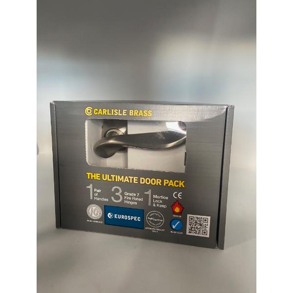 Carlisle Brass Ultimate Door Pack , Paris Lever On Rose, Lock, 2 Esc&