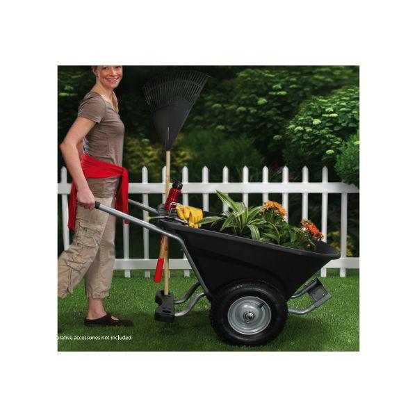 Double Wheel Garden Wheelbarrow