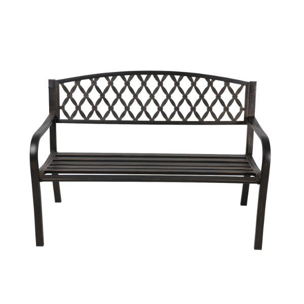 Andorra Steel Bench 127cm wide