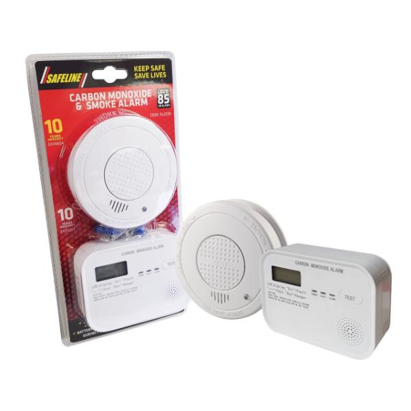 Safeline Smoke Alarm & Carbon Monoxide Alarm 2Pc Pack