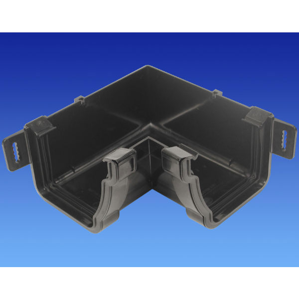 Osma Stormline Pvc-U Gutter Angle Int 90Deg Bk 111